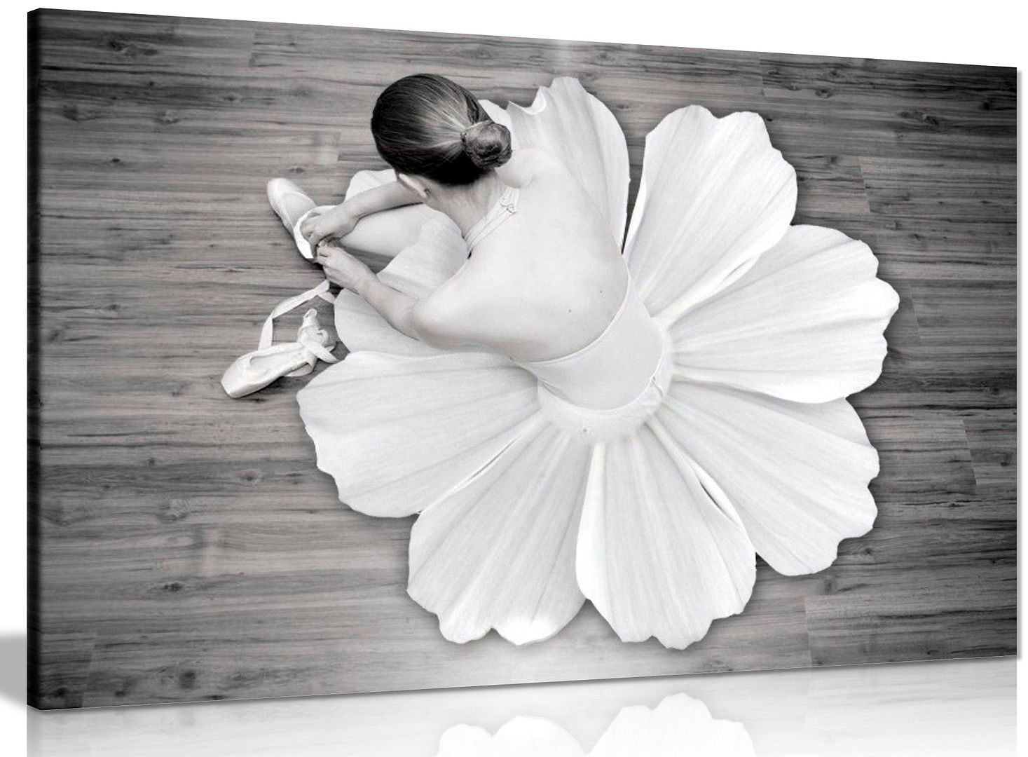 Black & White Wall Art Ballerina Dancer Canvas Wall Art Picture Print eBay